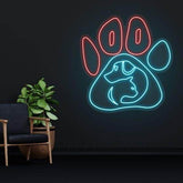 Customise Paw Dog Cat Led Sign | Dog Cat Neon Sign | Wall Decor | Pet Shop Led Light | Custom Neon Sign | Dog Cat Led Lights - BBD GIFTS